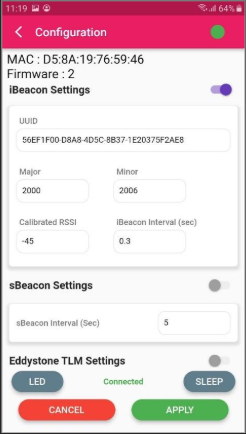 Configuration tab - POSIX