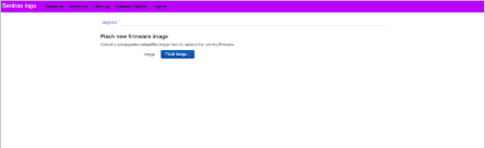 Flash new firmware image