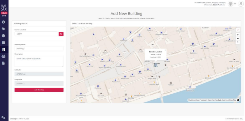 Add New Building